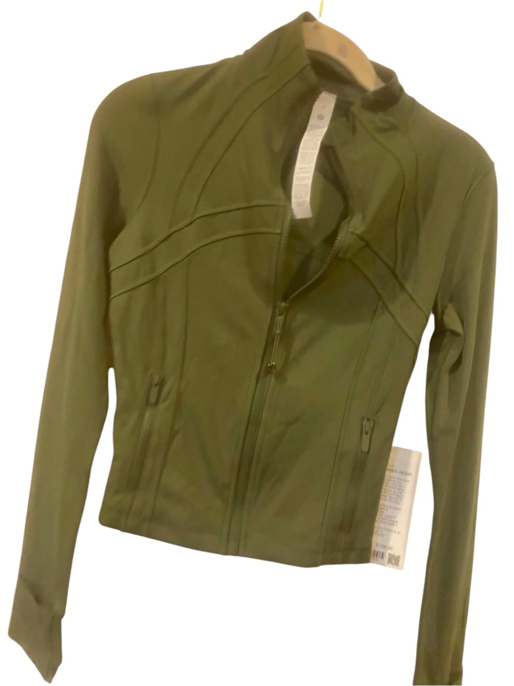 NWT Lululemon Define Cropped Jacket Nulu Size 4 SLY GREEN - Picture 4 of 5